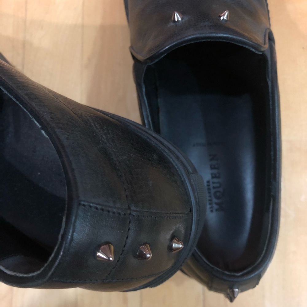 Alexander MCQ black leather sliver Slip-on sneaker - Picture 4 of 6
